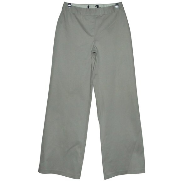 Moda International Pants 2 Stone Beige Chino wide leg Mid Rise stretch cotton - Picture 1 of 8